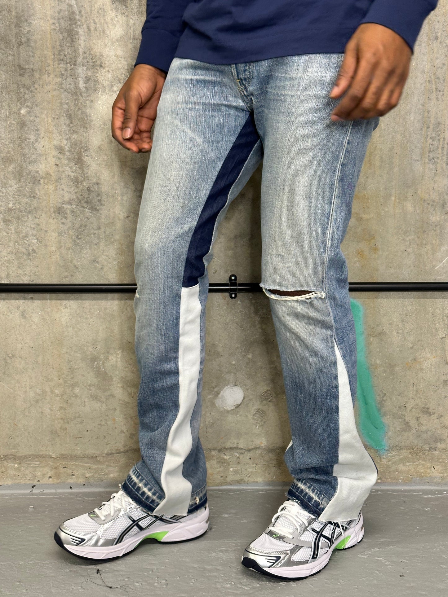 Blue Denim Flare Jeans