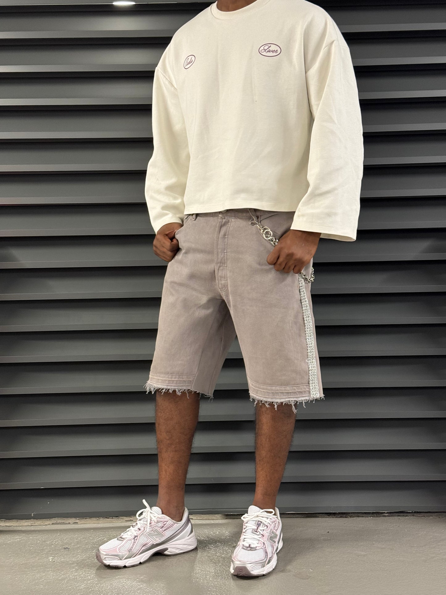 Beige Shorts