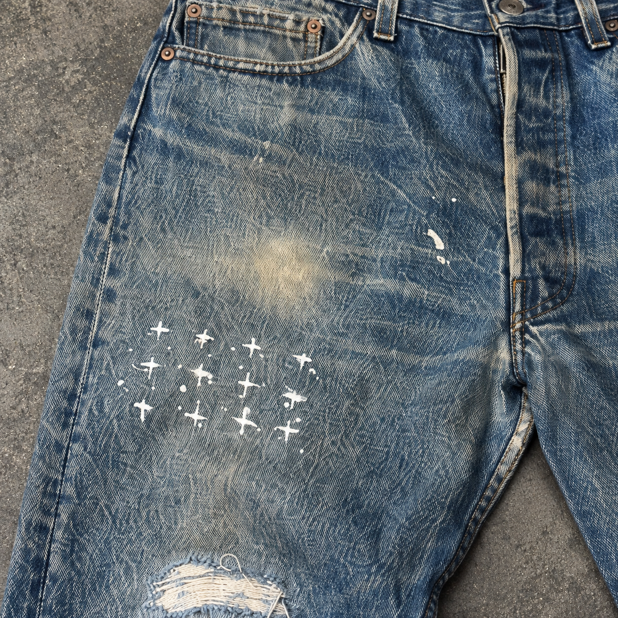 Blue straight fit Jeans
