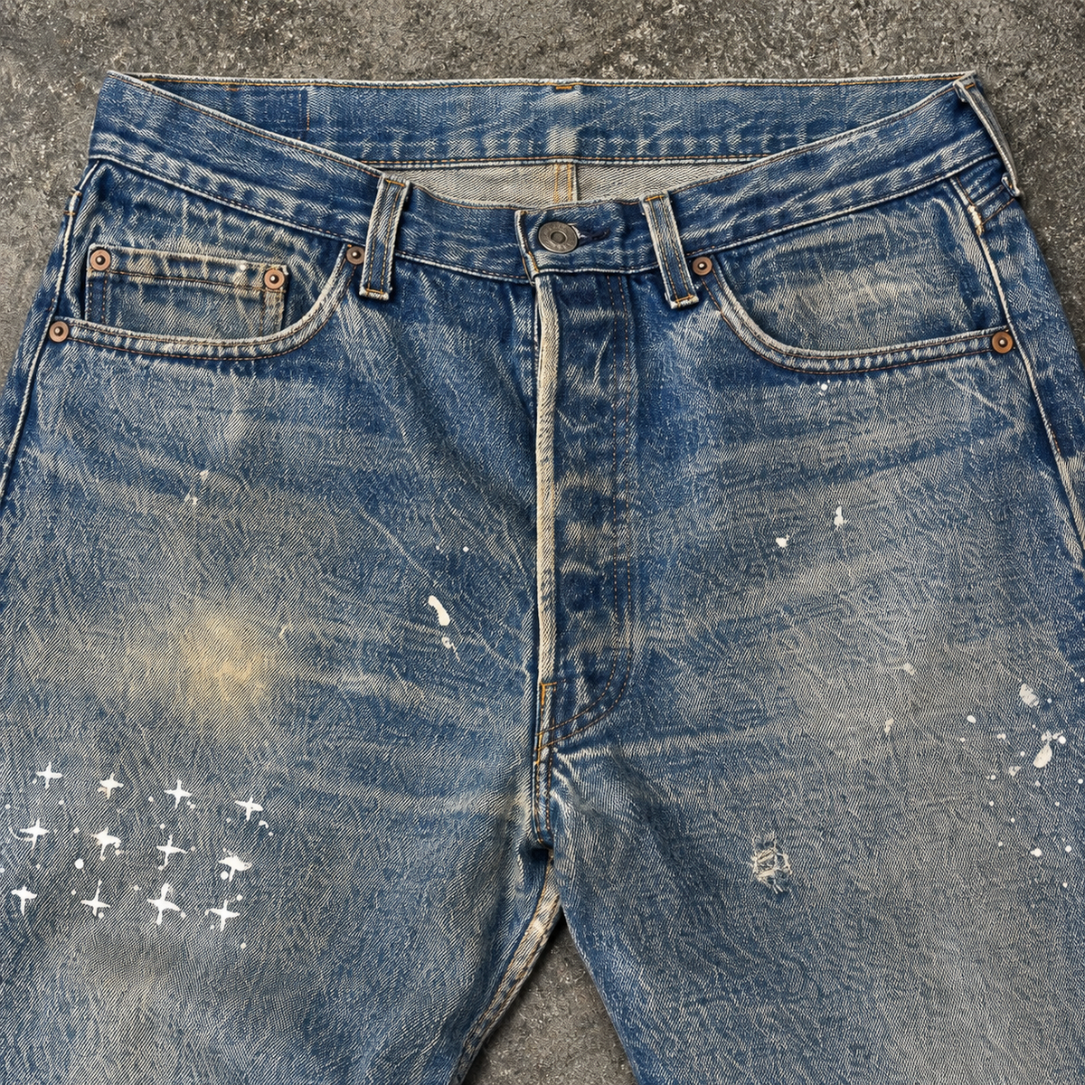 Blue straight fit Jeans