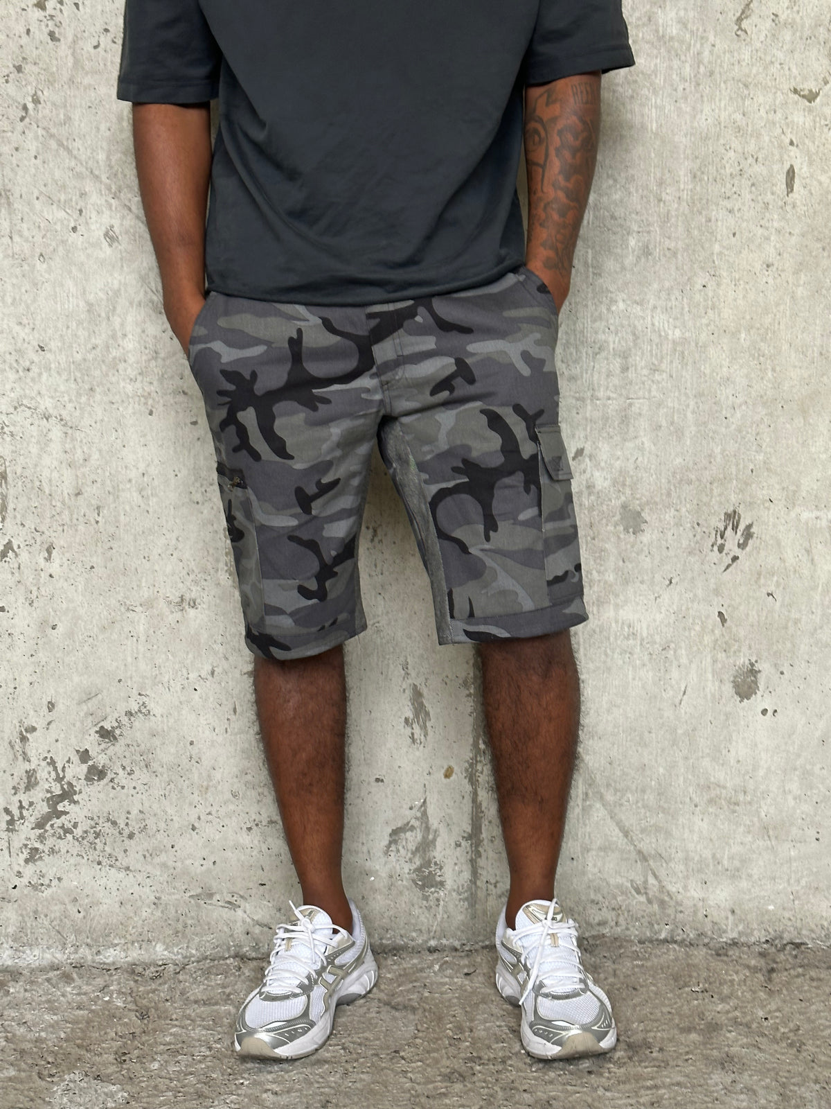 Black/Grey Camo Shorts