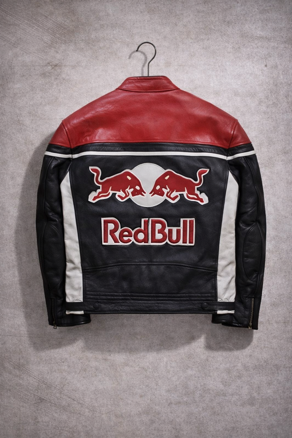 Vintage Red Bull Racing Leather Jacket