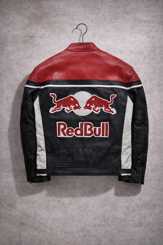 Vintage Red Bull Racing Leather Jacket