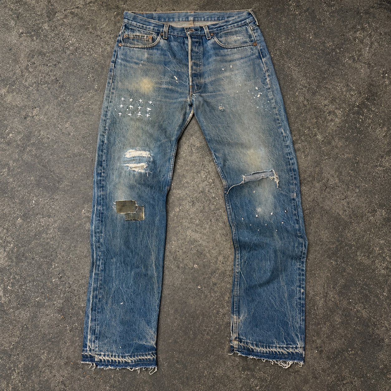 Blue straight fit Jeans