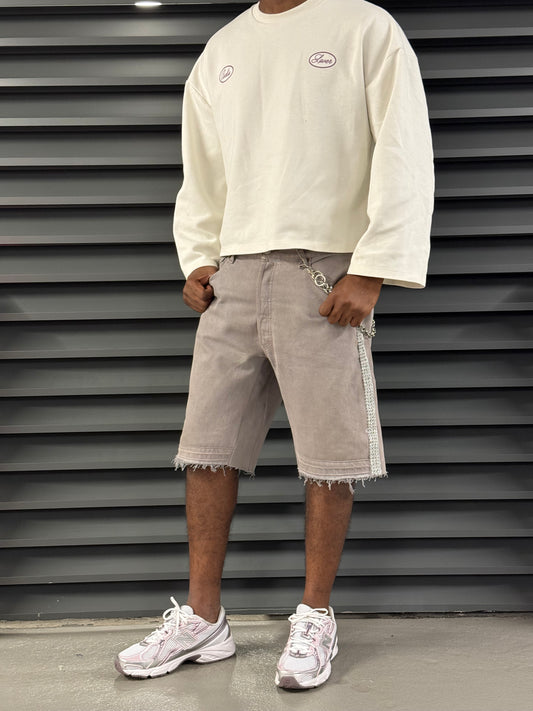 Beige Shorts