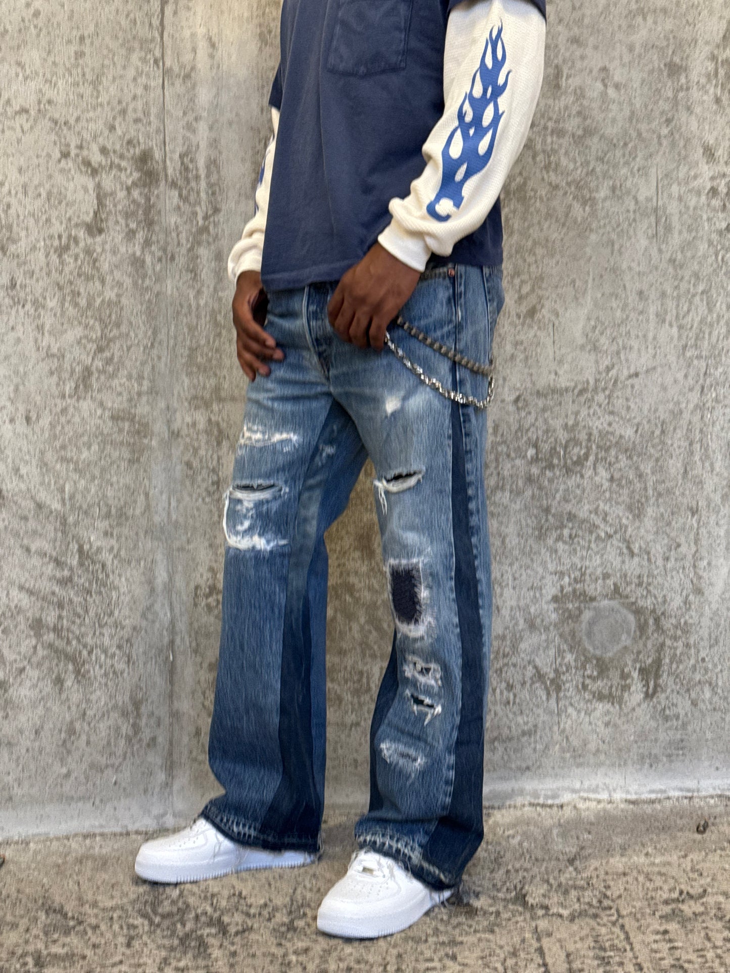 Wide leg Denim Jeans