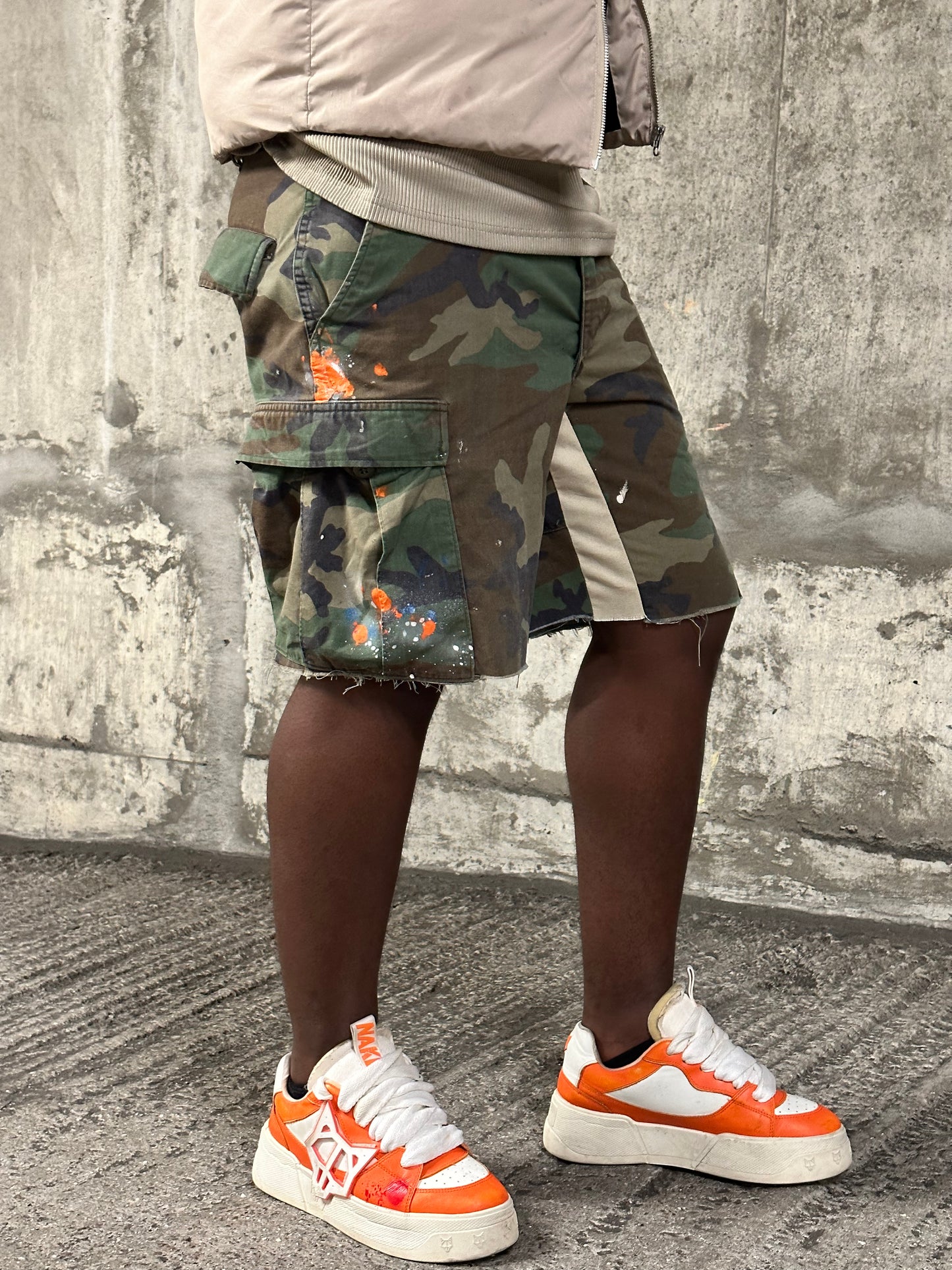 Black/Grey Camo Shorts